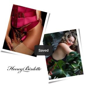 Honey Birdette CHASTITY ❤️ Passion Garter Waspie Size XL